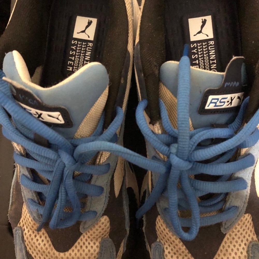 Puma RS-X Sneakers in Blue and white